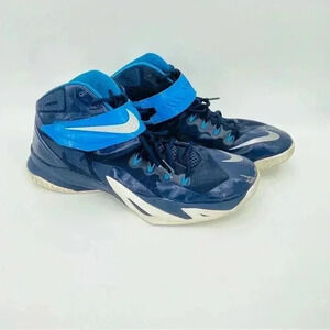 Nike LeBron Zoom Soldier 8 Midnight Navy Blue Sneakers Men's